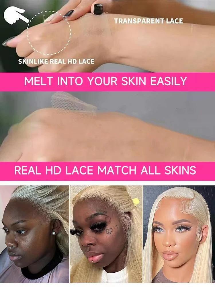 Lace Frontal Wig Lace Wig Honey Blonde Lace Front Wig Colored Human Hair