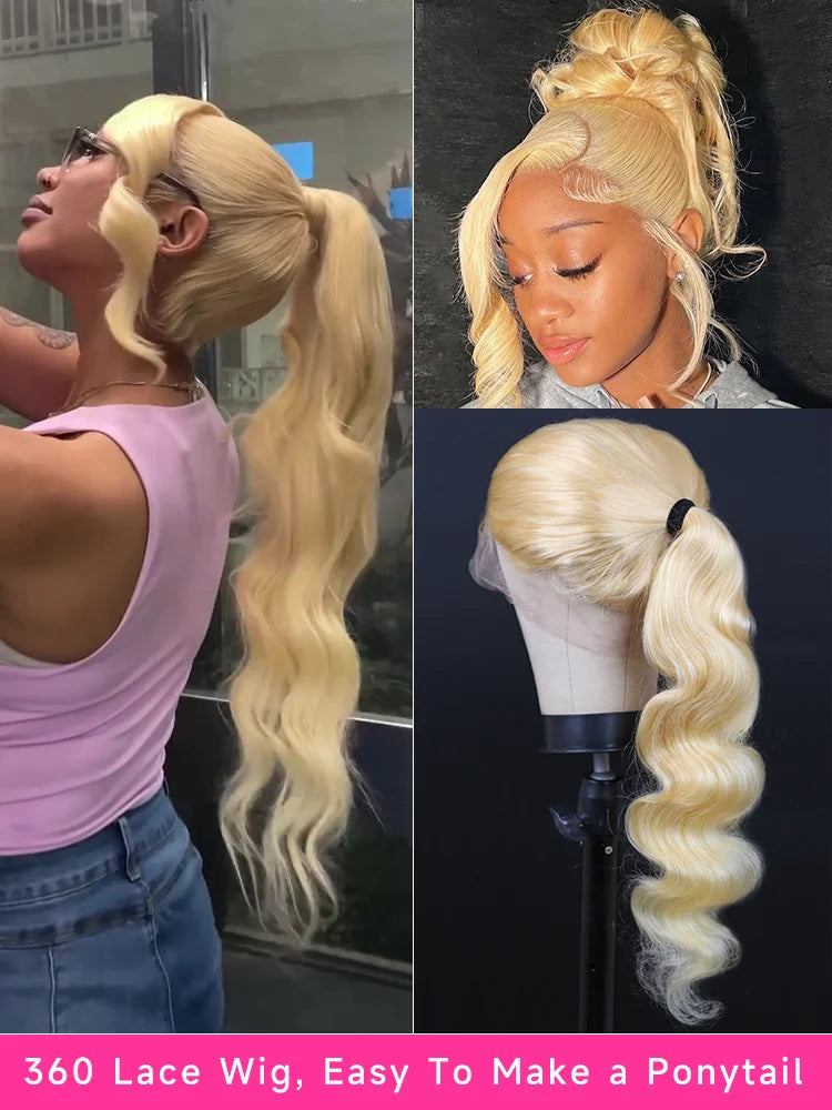 Lace Frontal Wig Lace Wig Honey Blonde Lace Front Wig Colored Human Hair
