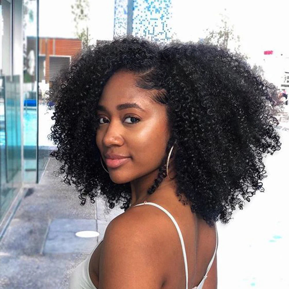 Raw Indian Afro Kinky Curly Human Hair Bundles