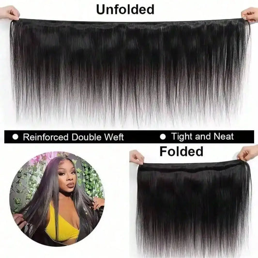12A Bone Straight Human Hair Bundles 100% Unprocessed Brazilian Virgin
