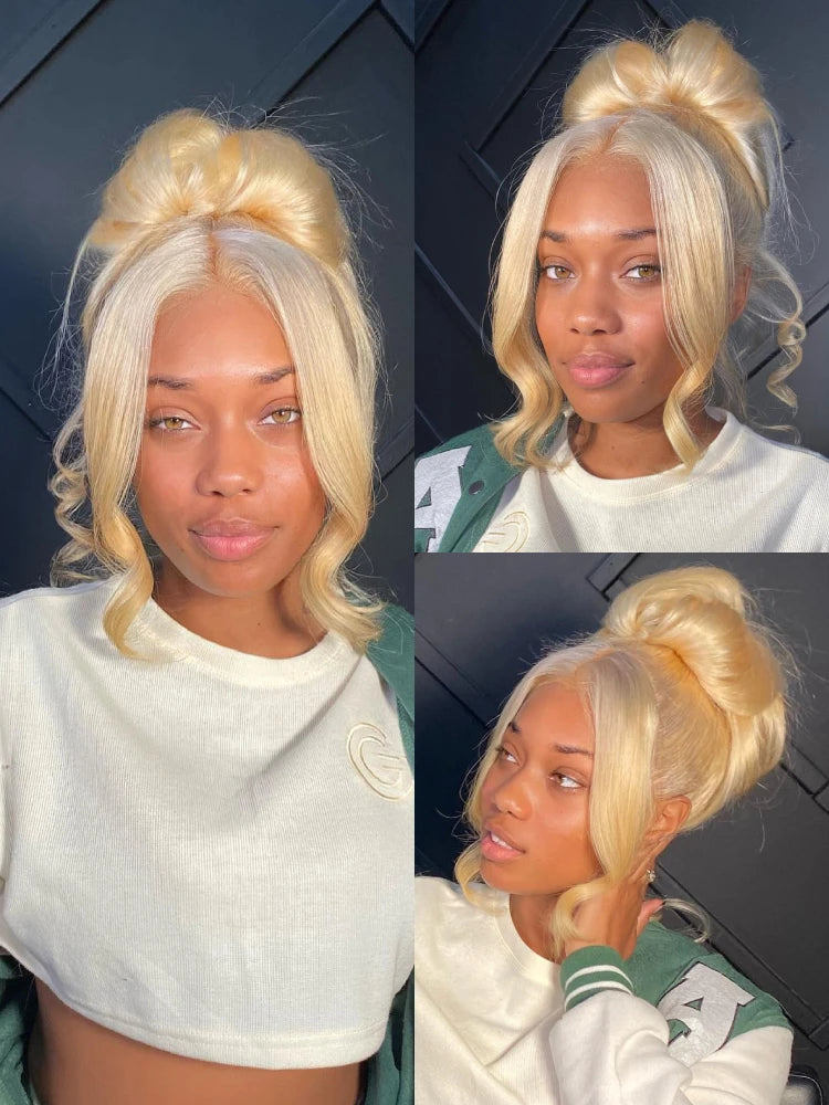 Lace Frontal Wig Lace Wig Honey Blonde Lace Front Wig Colored Human Hair