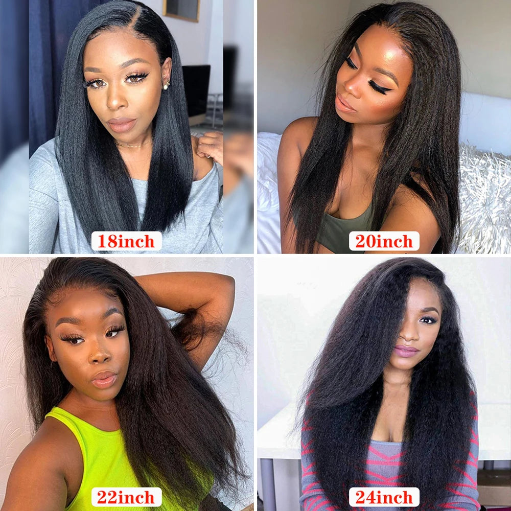 Kinky Straight Lace Front Human Hair Wig