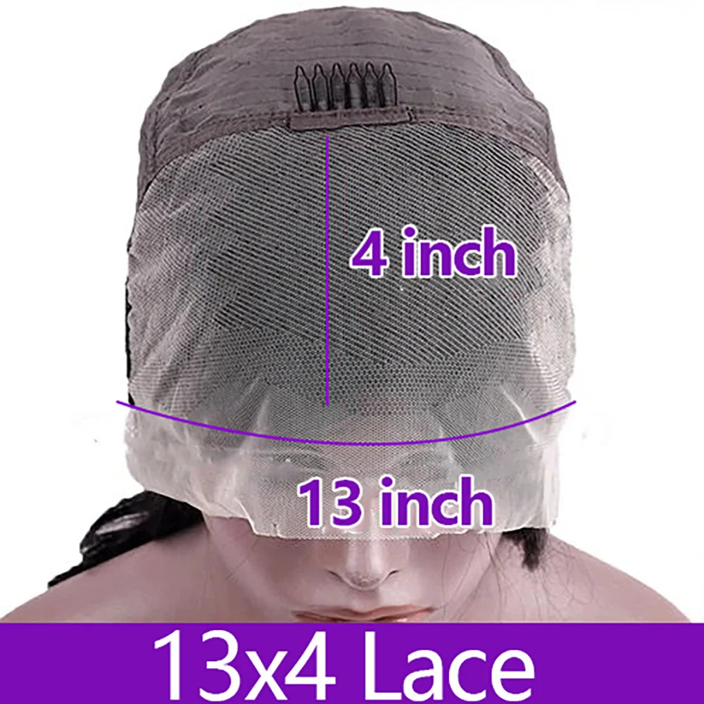 Burmese Curly Human Hair Wig Pre Plucked Glueless