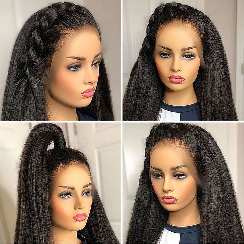 Kinky Straight Lace Front Human Hair Wig