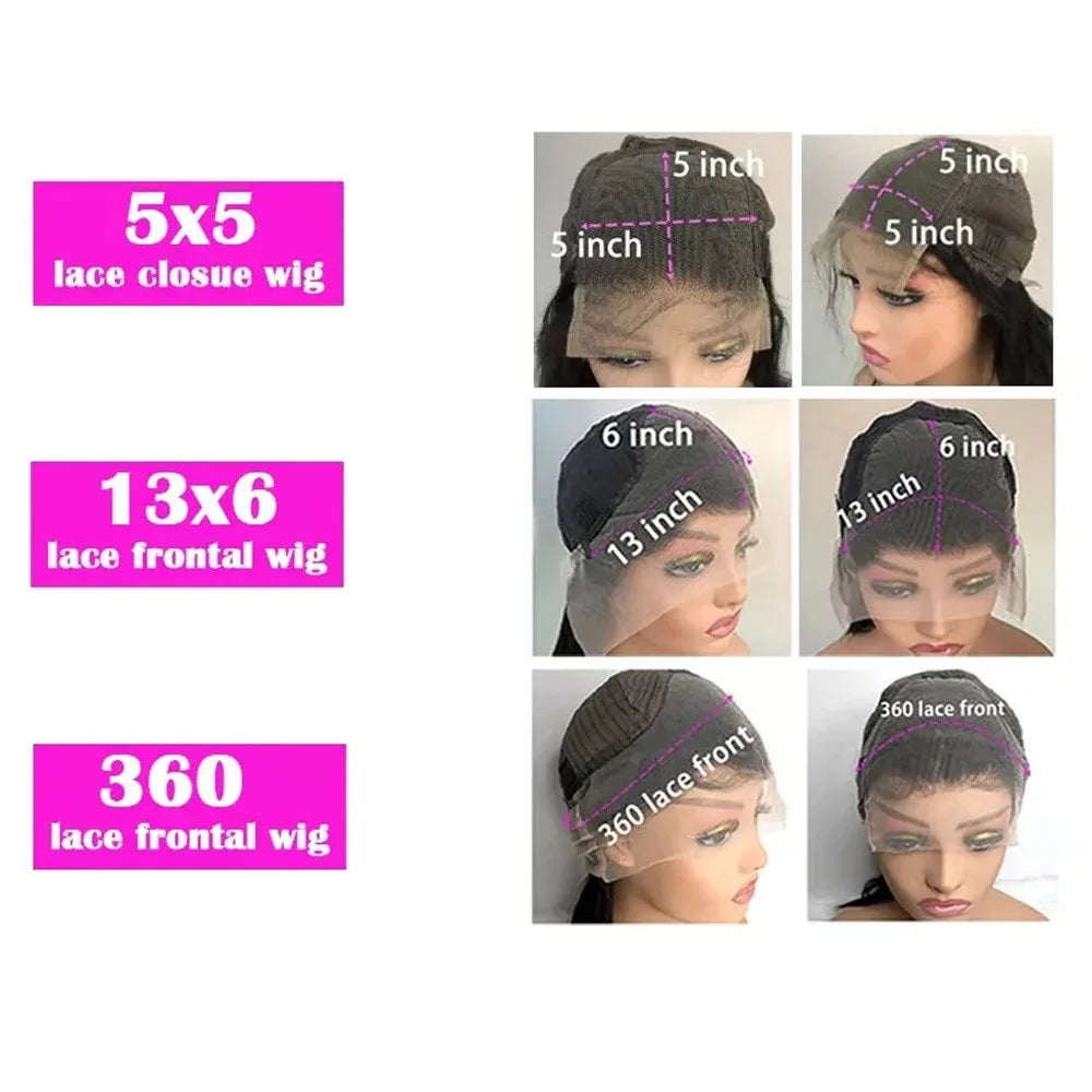 Bone Straight Lace Frontal Wigs 13x6 Glueless Wear and Go Human Hair